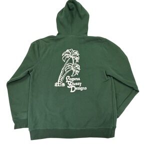 Stussy Laguna Designs Palm Tree Graphic Hoodie Mens XXL Streetwear Pullover